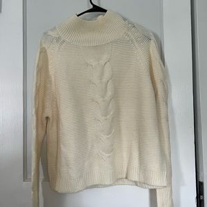 Large womens mock turtle neck sweater